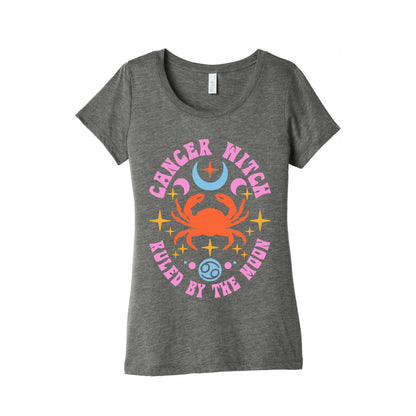 Cancer Witch Ruled By The Moon Women's Triblend Tee