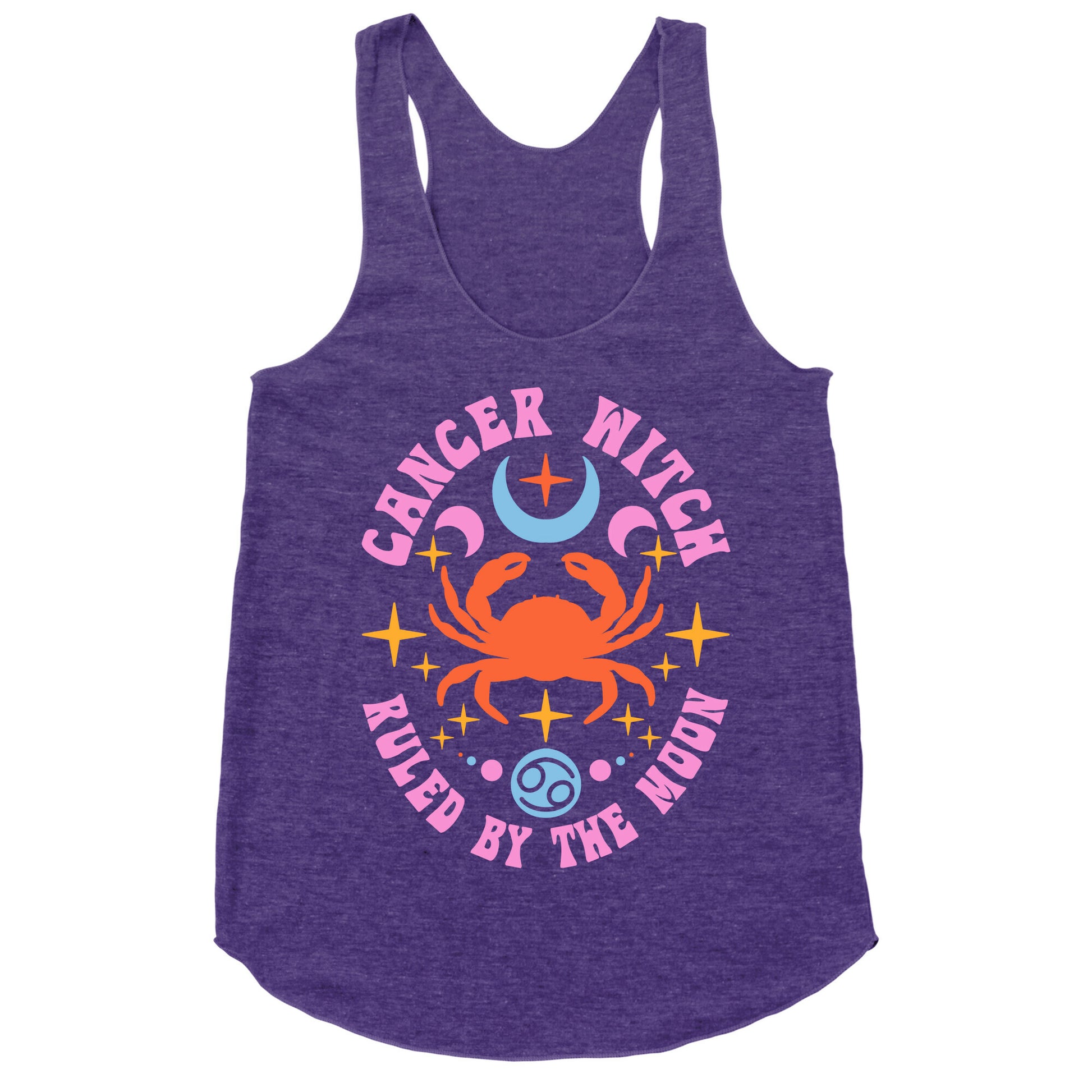 Cancer Witch Ruled By The Moon Racerback Tank