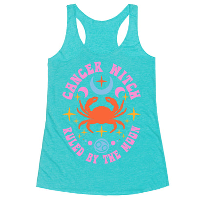 Cancer Witch Ruled By The Moon Racerback Tank