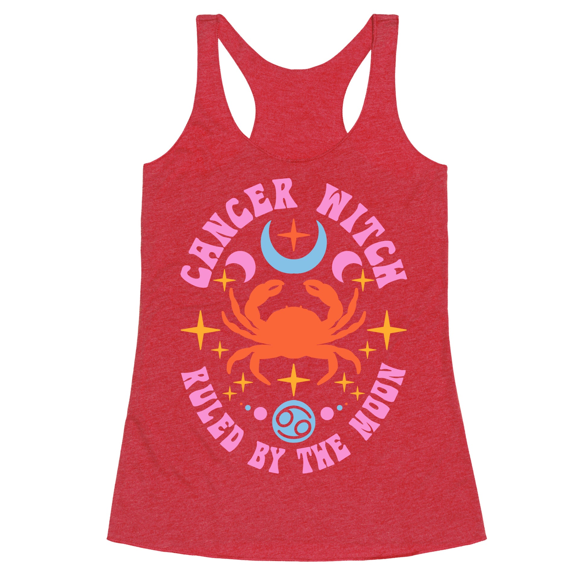 Cancer Witch Ruled By The Moon Racerback Tank