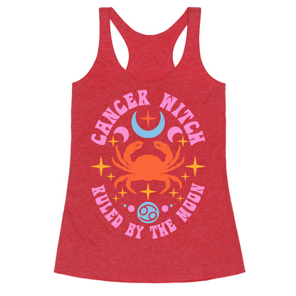 Cancer Witch Ruled By The Moon Racerback Tank