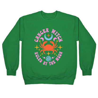 Cancer Witch Ruled By The Moon Crewneck Sweatshirt