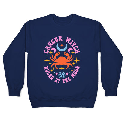 Cancer Witch Ruled By The Moon Crewneck Sweatshirt