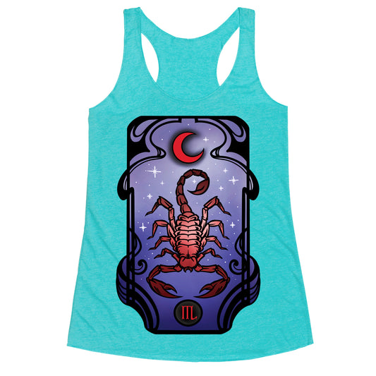 Scorpio Art Nouveau Racerback Tank
