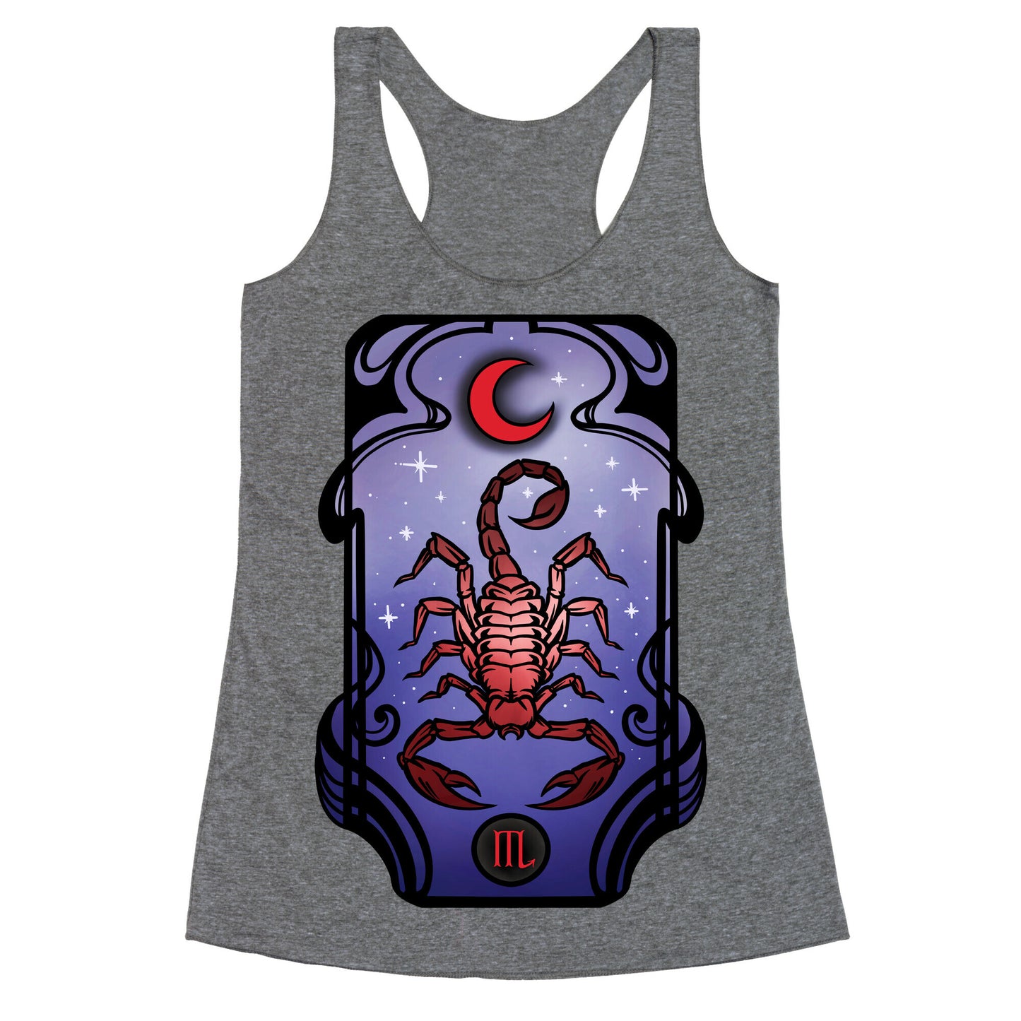 Scorpio Art Nouveau Racerback Tank