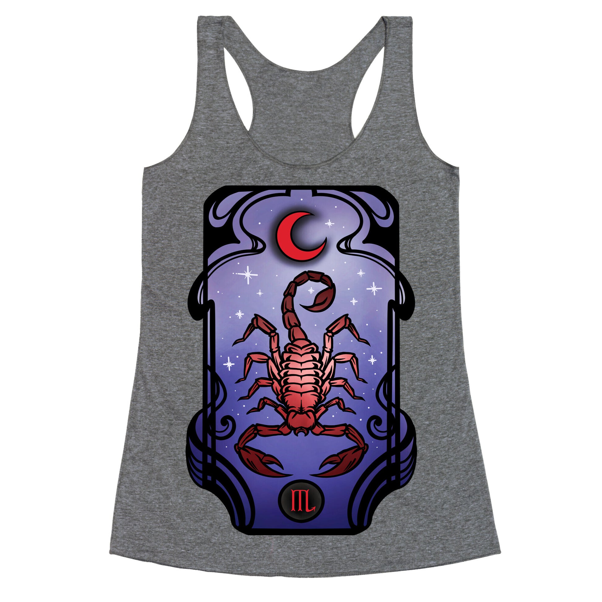 Scorpio Art Nouveau Racerback Tank