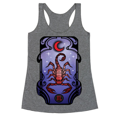 Scorpio Art Nouveau Racerback Tank