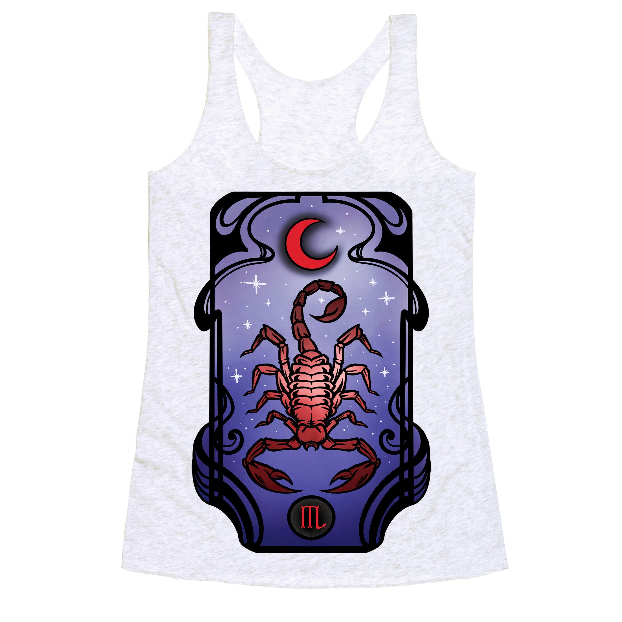 Scorpio Art Nouveau Racerback Tank