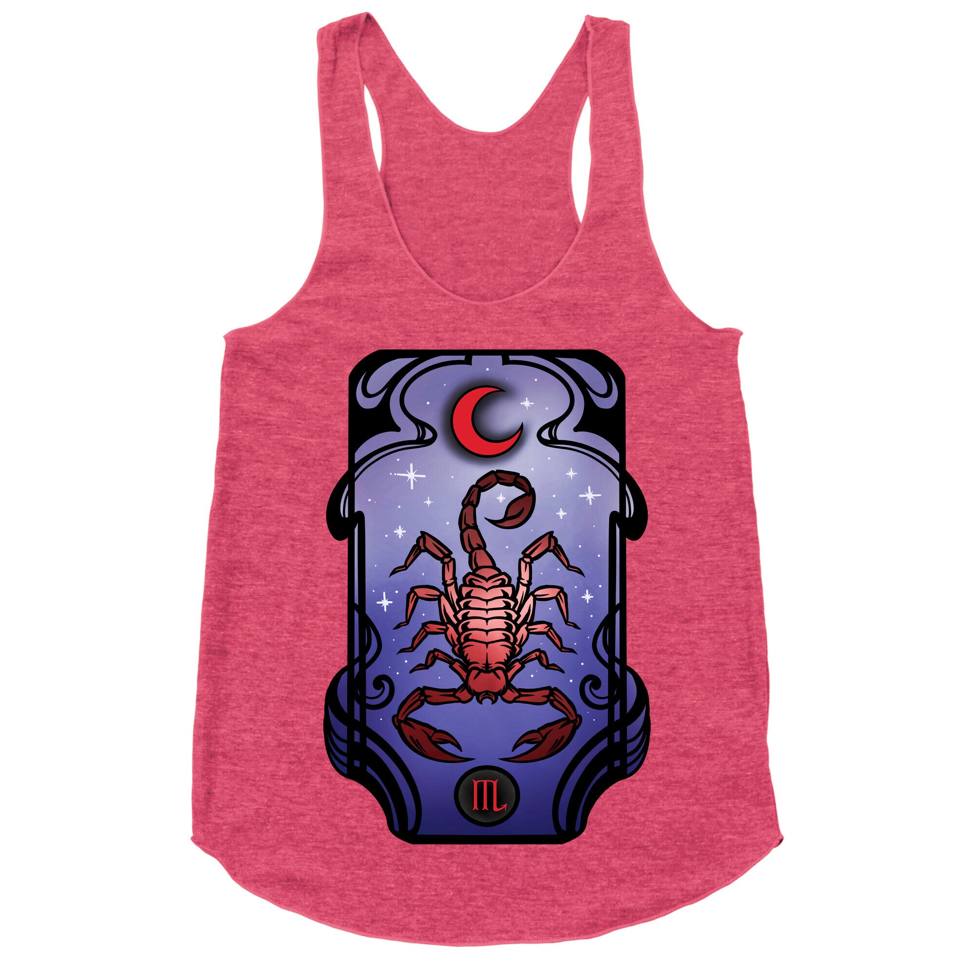 Scorpio Art Nouveau Racerback Tank