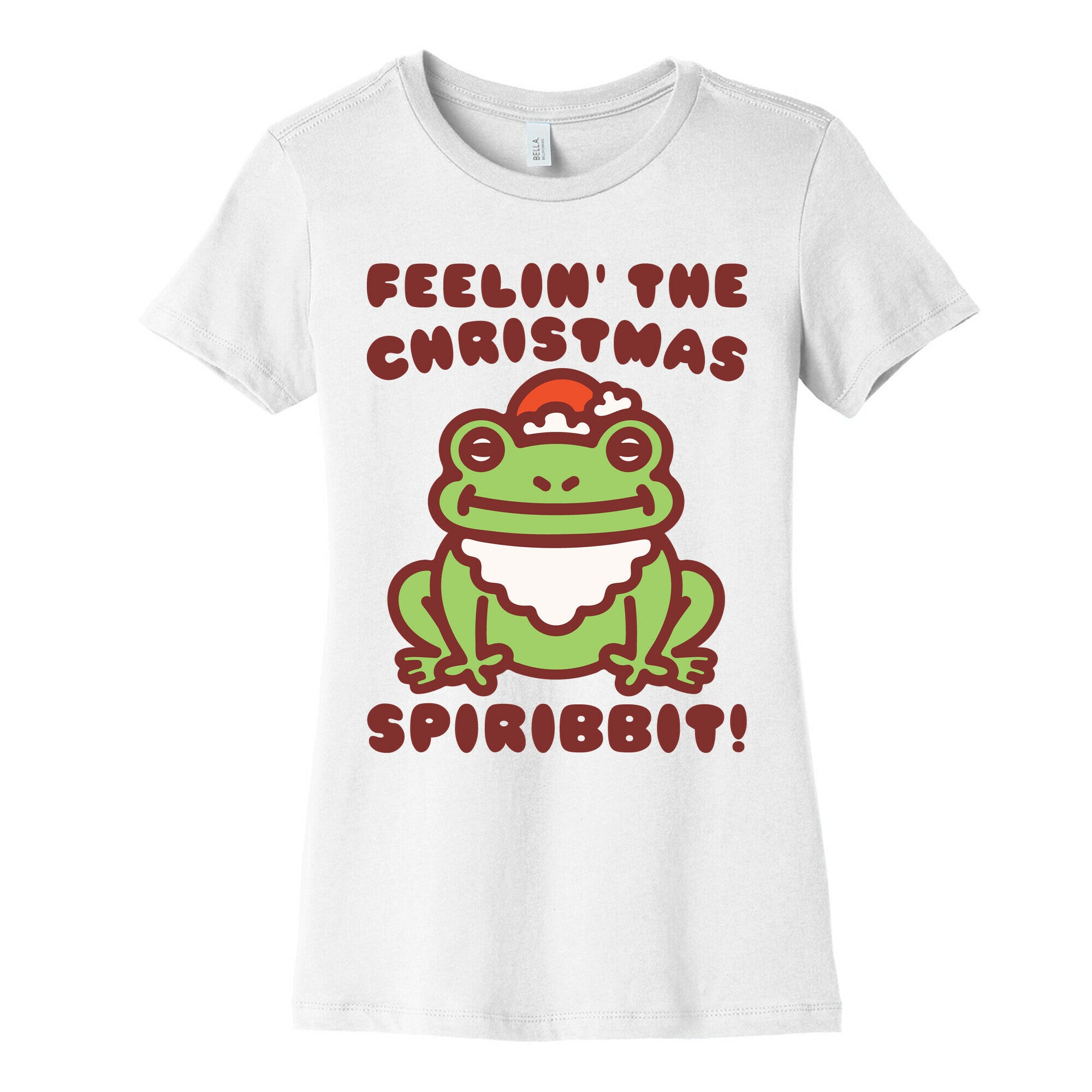 Feelin' The Christmas Spiribbit Women's Cotton Tee