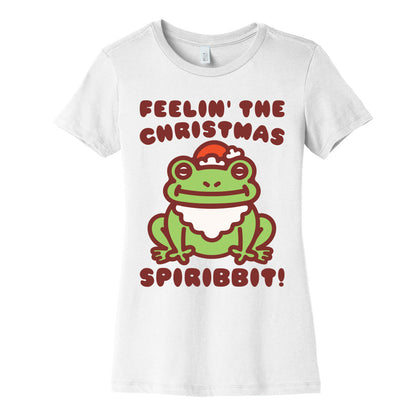 Feelin' The Christmas Spiribbit Women's Cotton Tee