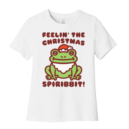 Feelin' The Christmas Spiribbit Women's Cotton Tee