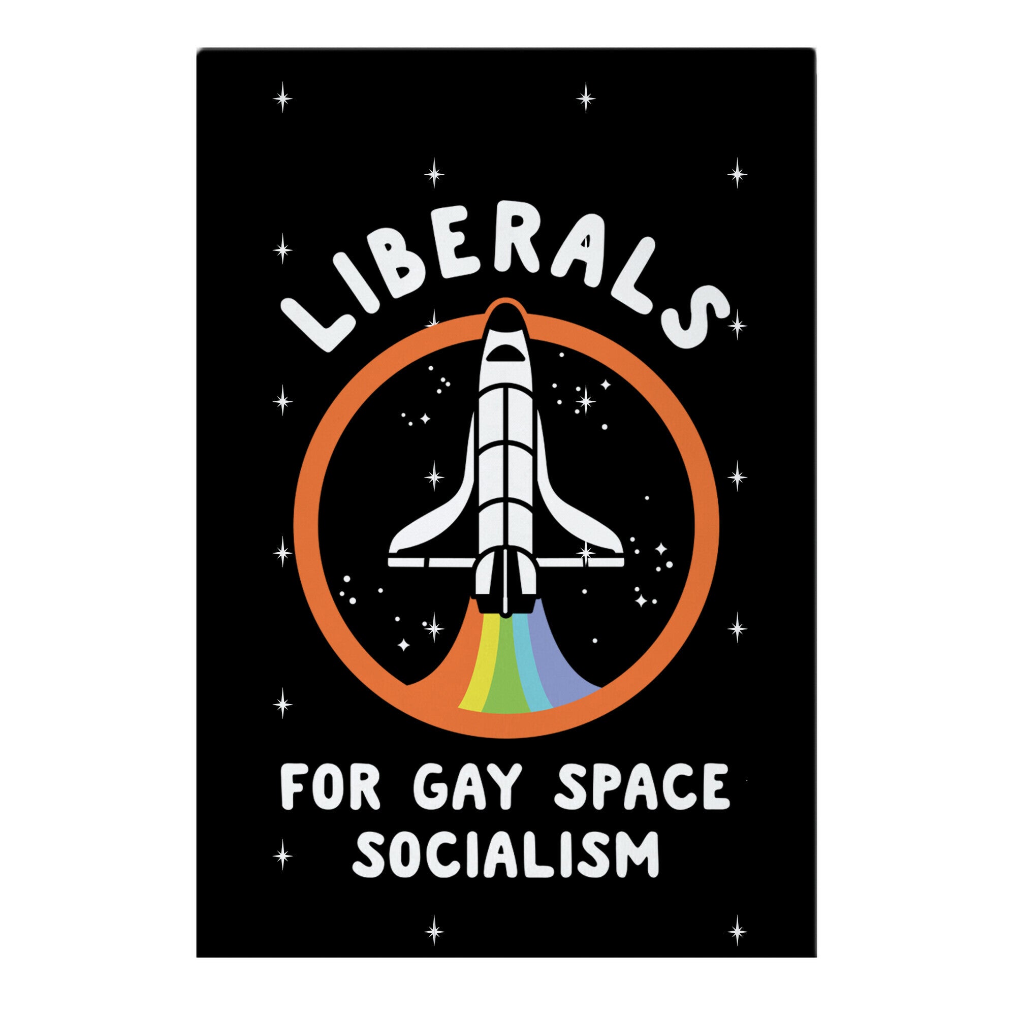 Liberals For Gay Space Socialism Garden Flag