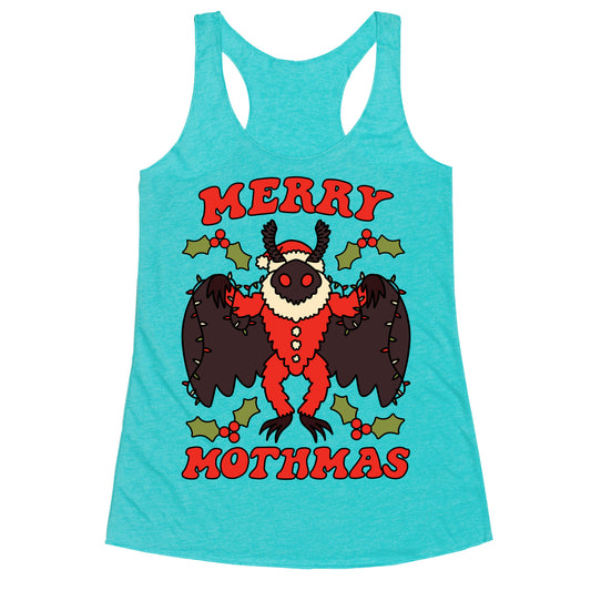 Merry Mothmas Racerback Tank