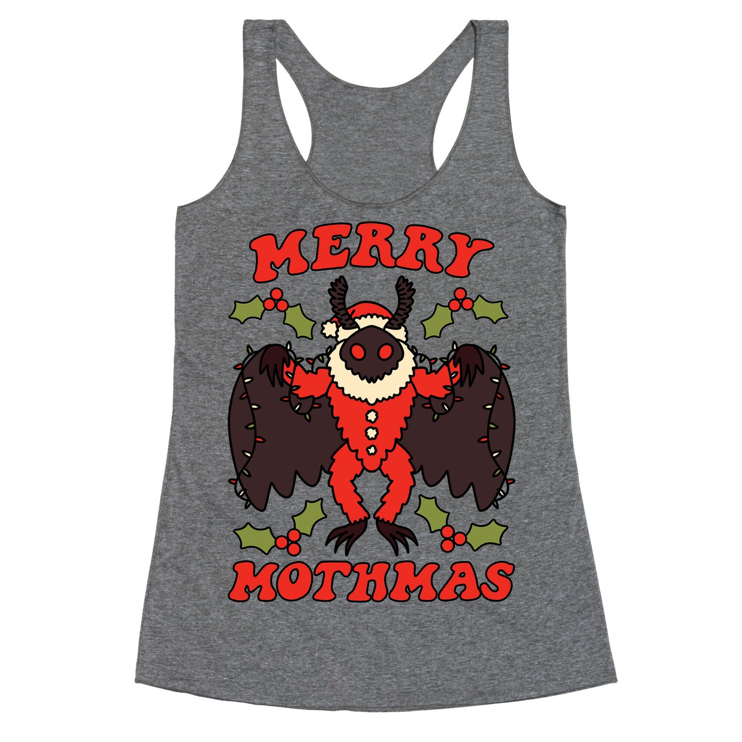 Merry Mothmas Racerback Tank