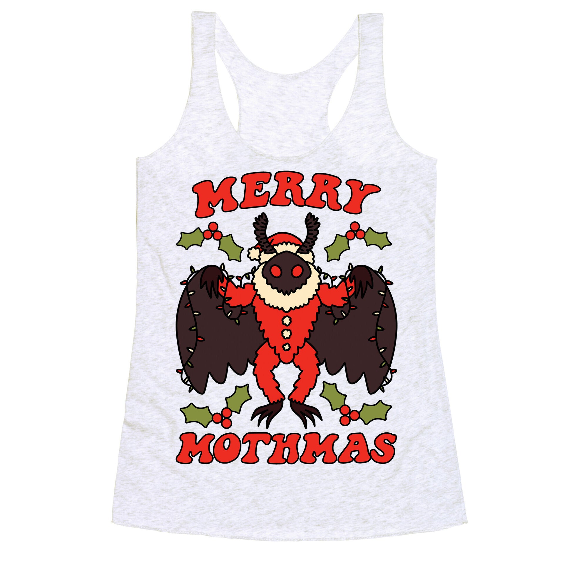 Merry Mothmas Racerback Tank