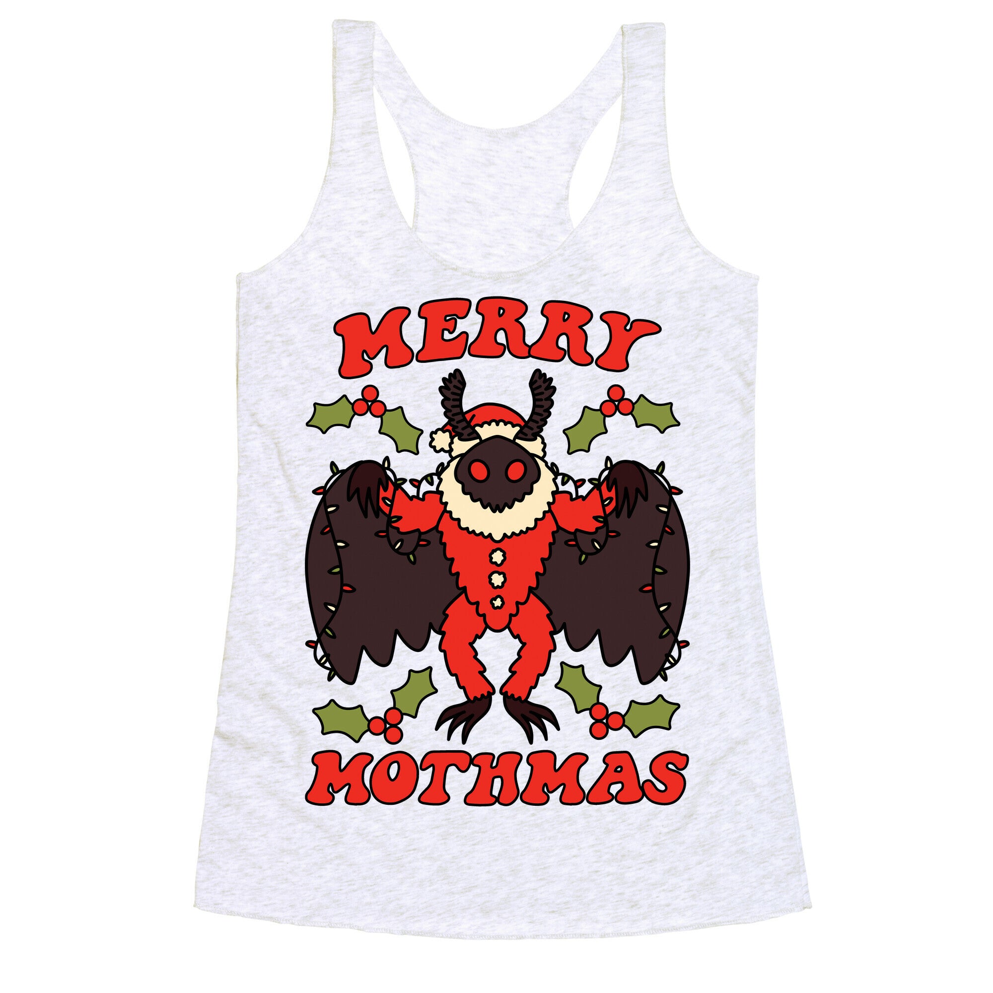 Merry Mothmas Racerback Tank