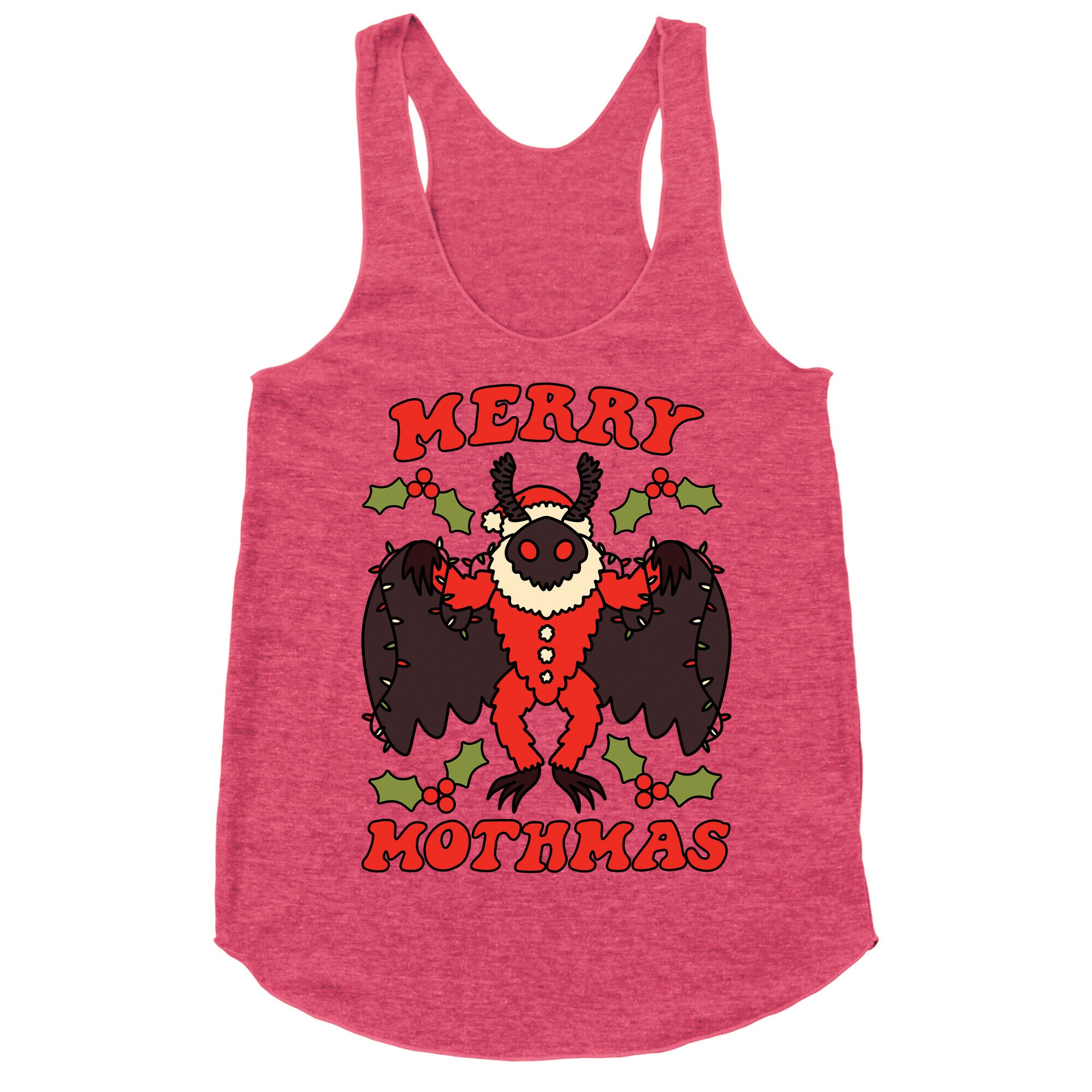 Merry Mothmas Racerback Tank