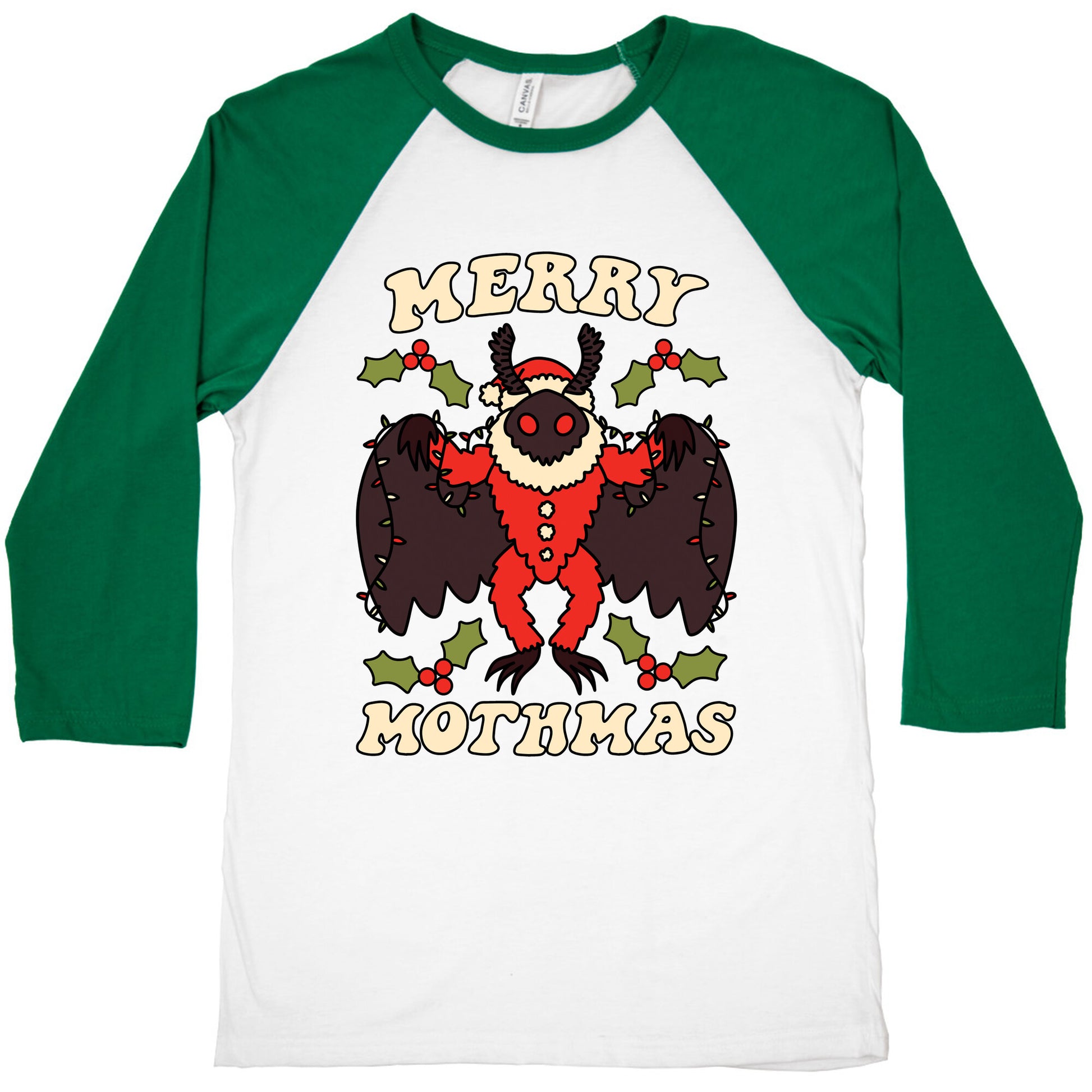 Merry Mothmas Baseball Tee