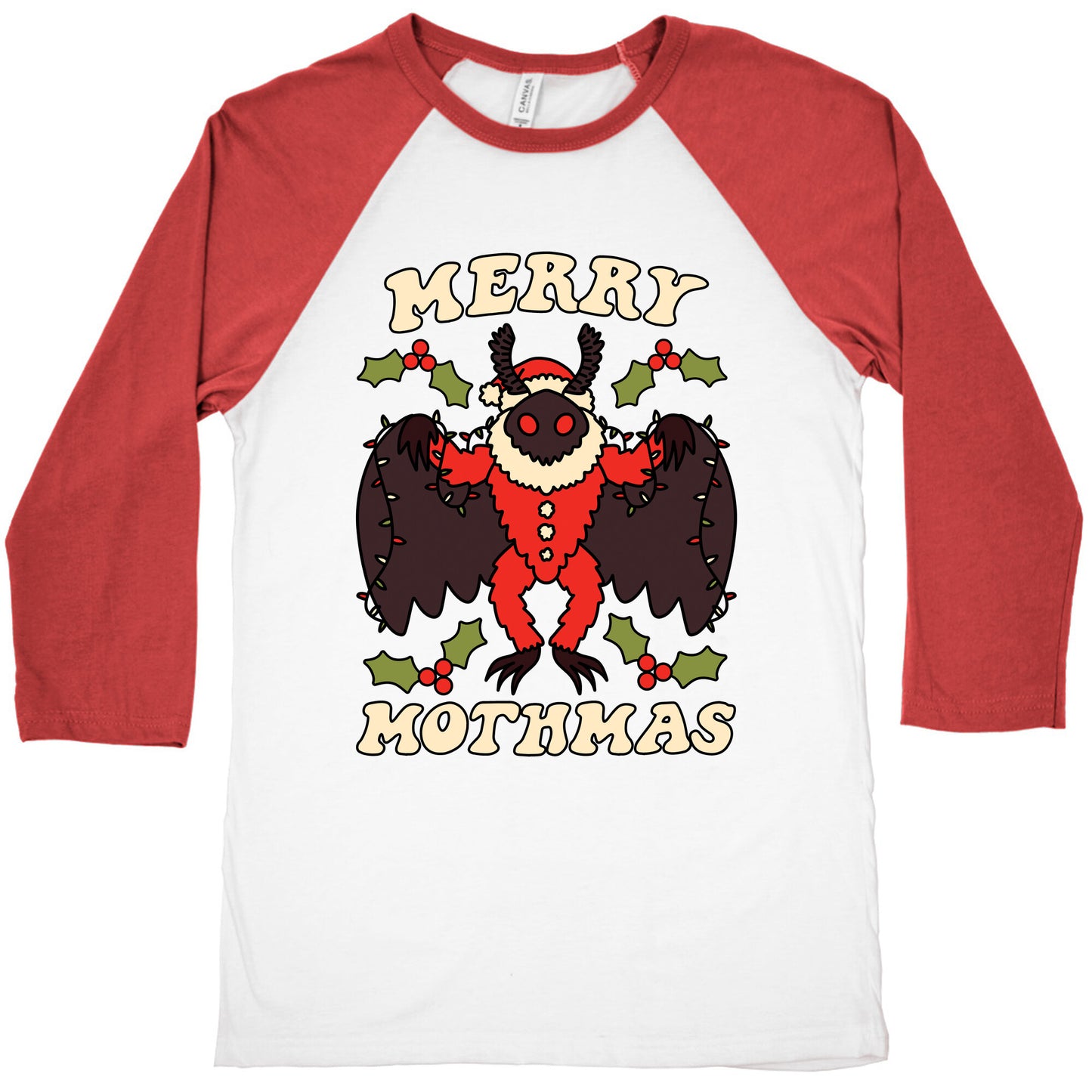 Merry Mothmas Baseball Tee