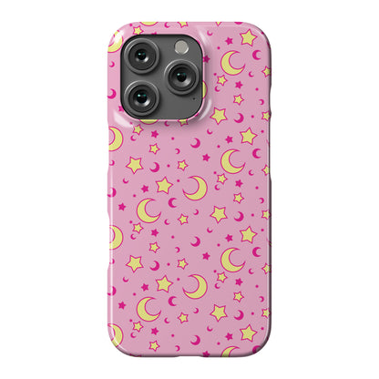 Dreamy Pastel Moon And Stars Phone Case