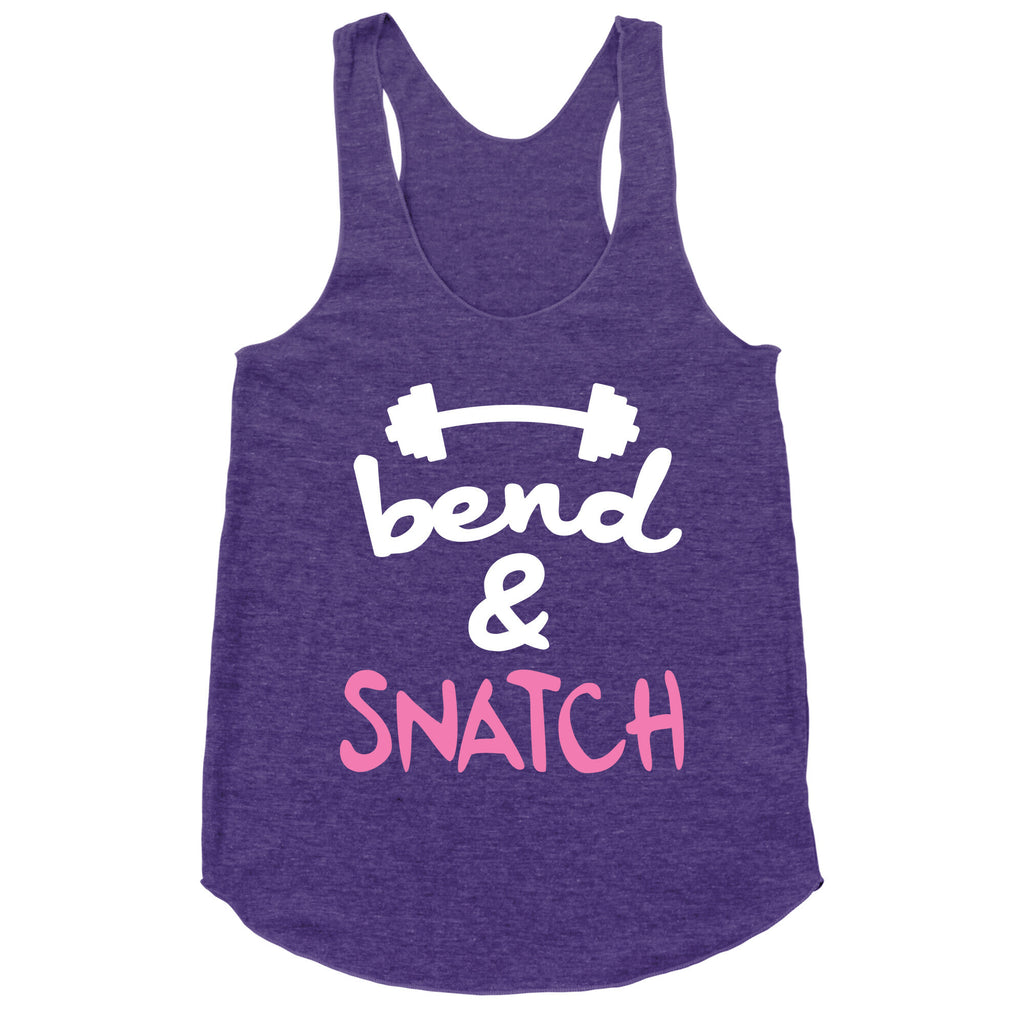 Bend And Snatch \(Pink\) Racerback Tank