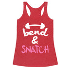 Bend And Snatch \(Pink\) Racerback Tank