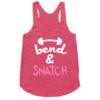 Bend And Snatch \(Pink\) Racerback Tank
