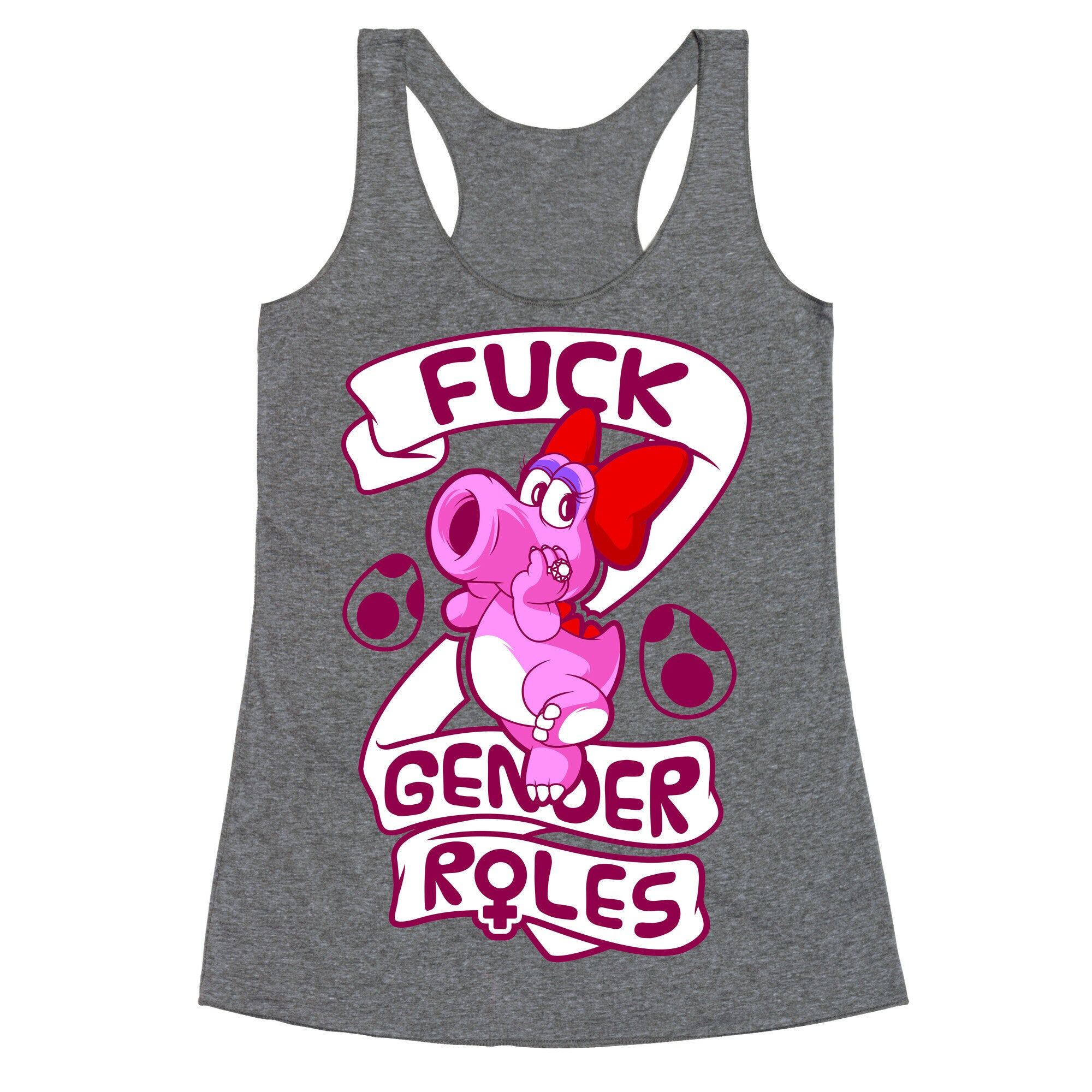 Fuck Gender Roles (Birdo) Racerback Tank