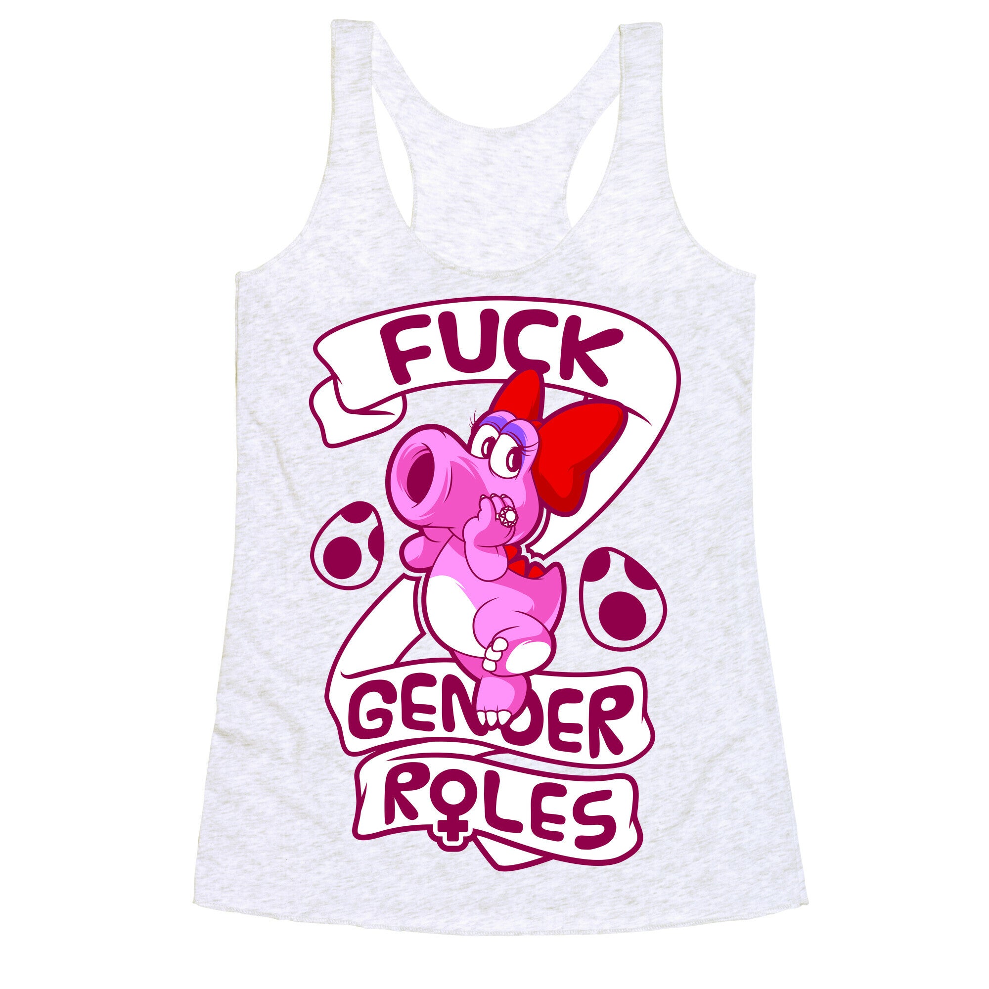 Fuck Gender Roles (Birdo) Racerback Tank