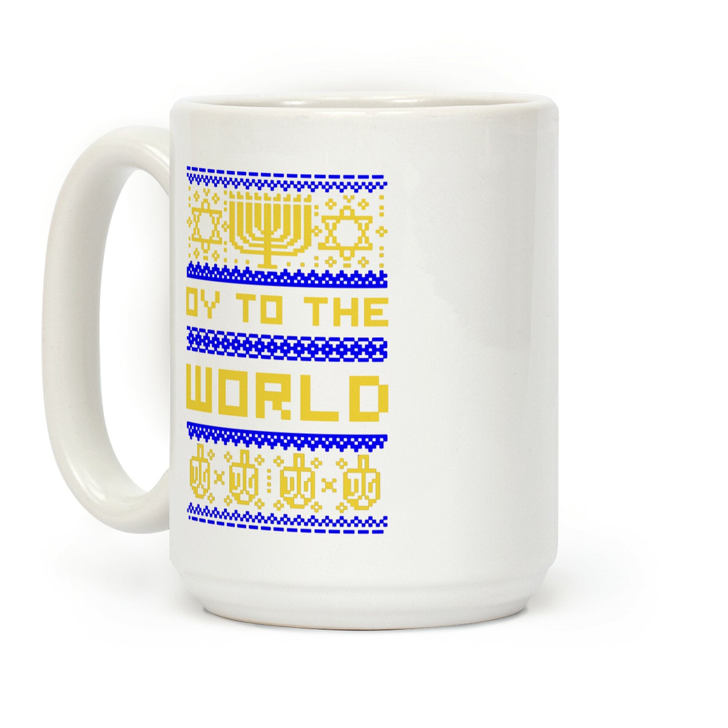 Oy To The World Ugly Sweater Coffee Mug