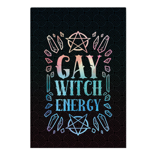 Gay Witch Energy Garden Flag