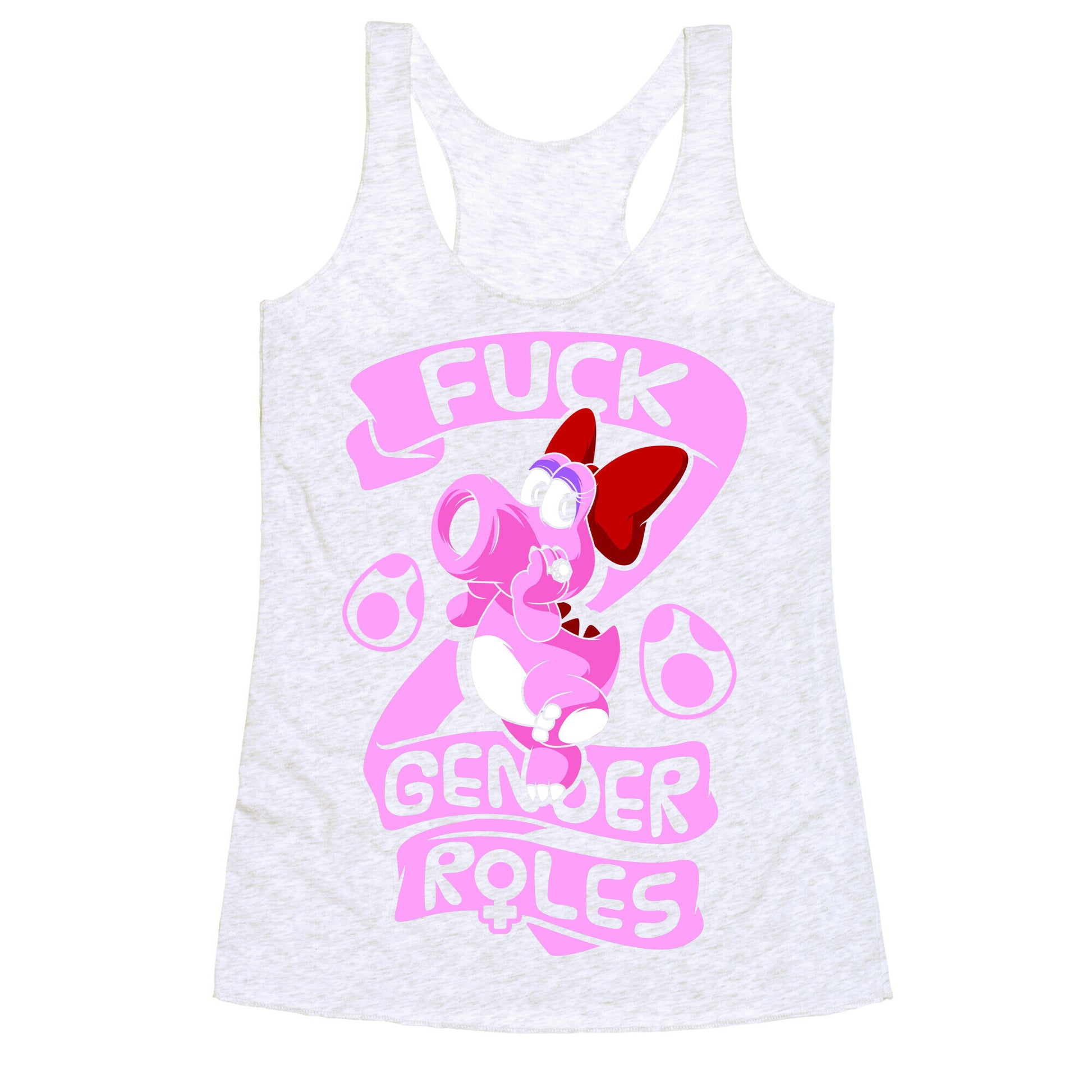 Fuck Gender Roles (Birdo) Racerback Tank