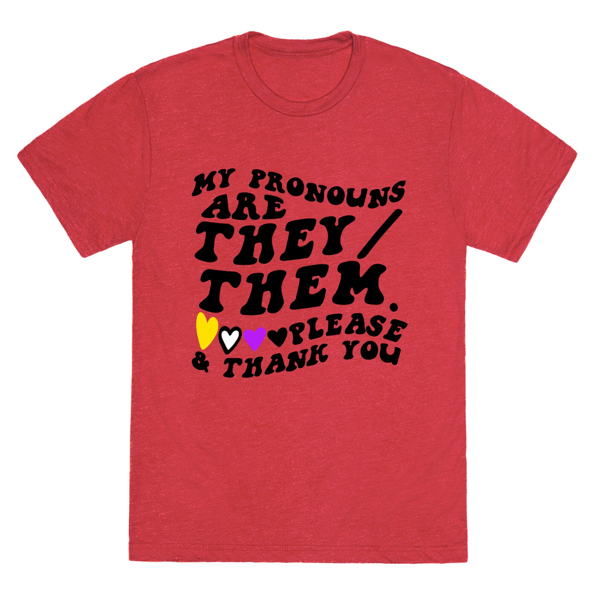 My Pronouns Are They/Them. Please & Thank You Unisex Triblend Tee