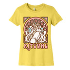 Art Nouveau Kitsune Women's Cotton Tee