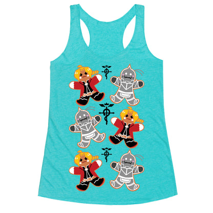 Fullmetal Alchemist Gingerbread Men Racerback Tank