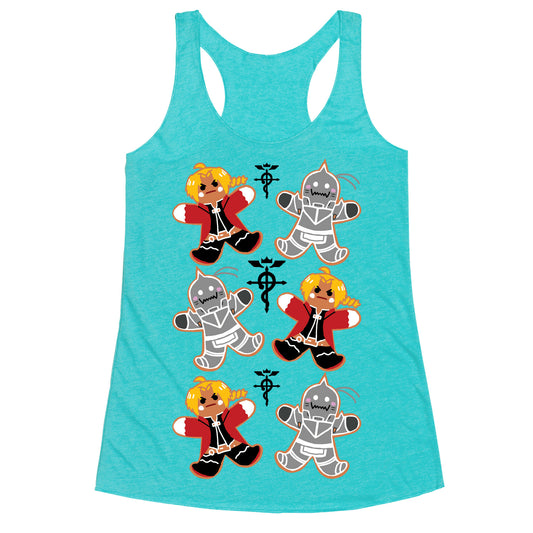 Fullmetal Alchemist Gingerbread Men Racerback Tank