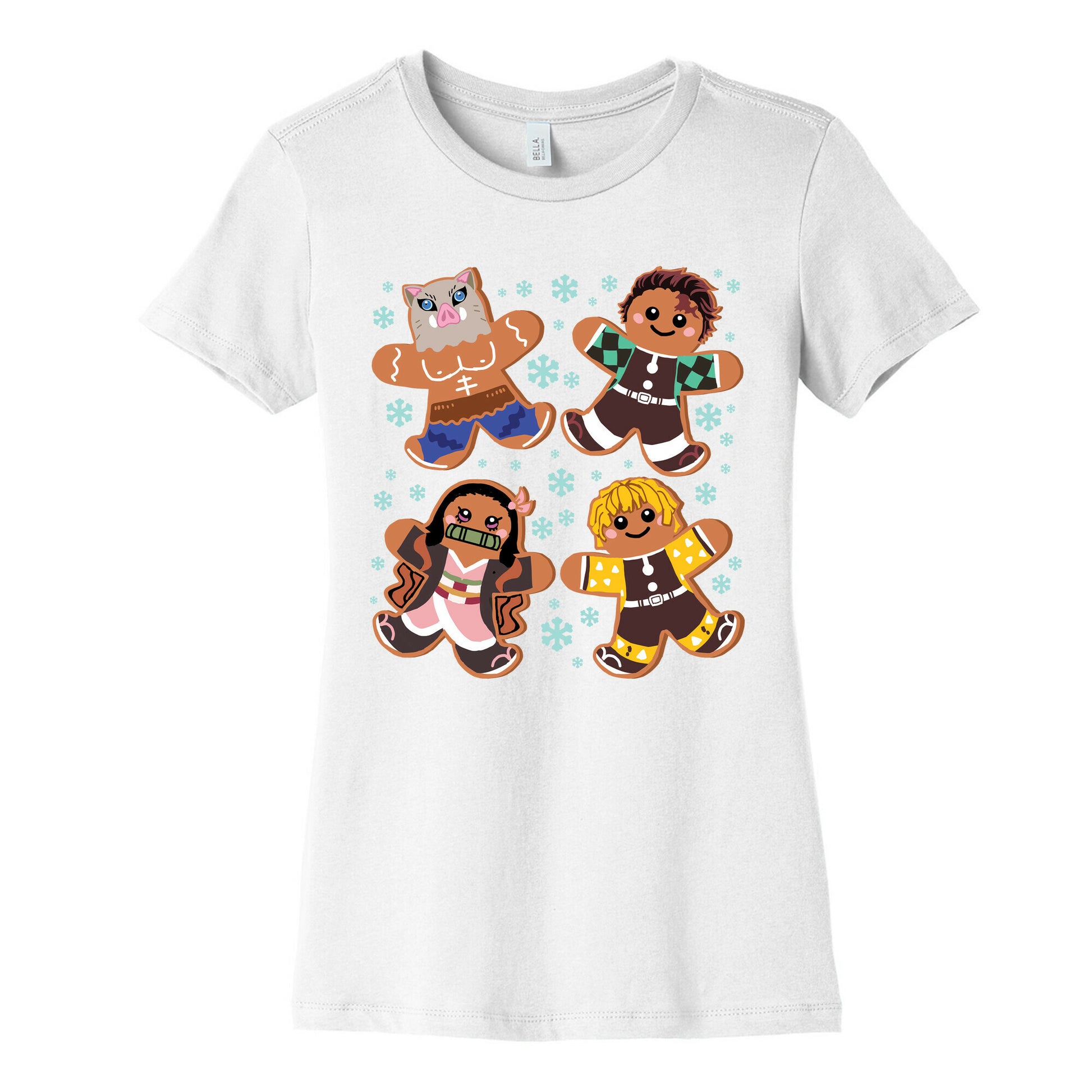 Demon Slayer Gingerbread Cookies Women's Cotton Tee