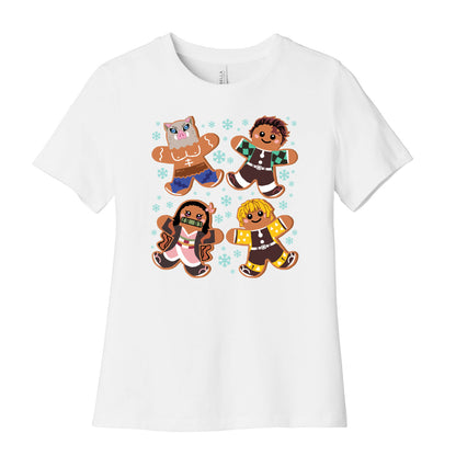 Demon Slayer Gingerbread Cookies Women's Cotton Tee