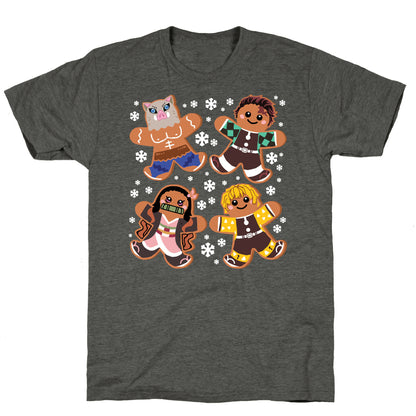 Demon Slayer Gingerbread Cookies Unisex Triblend Tee