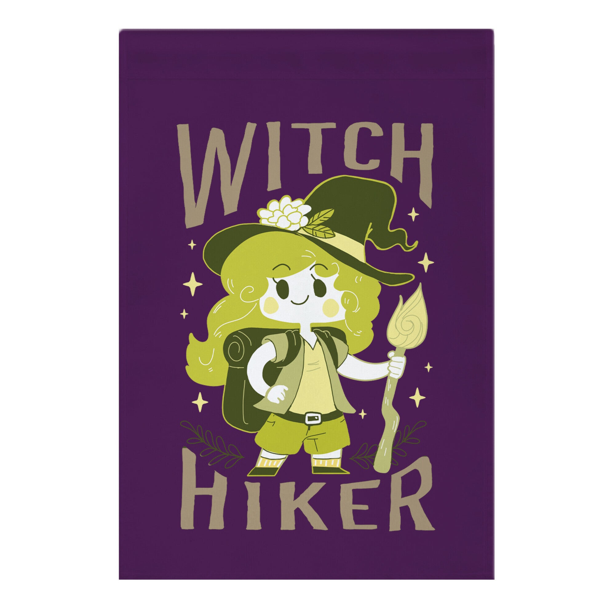 Witch Hiker Garden Flag