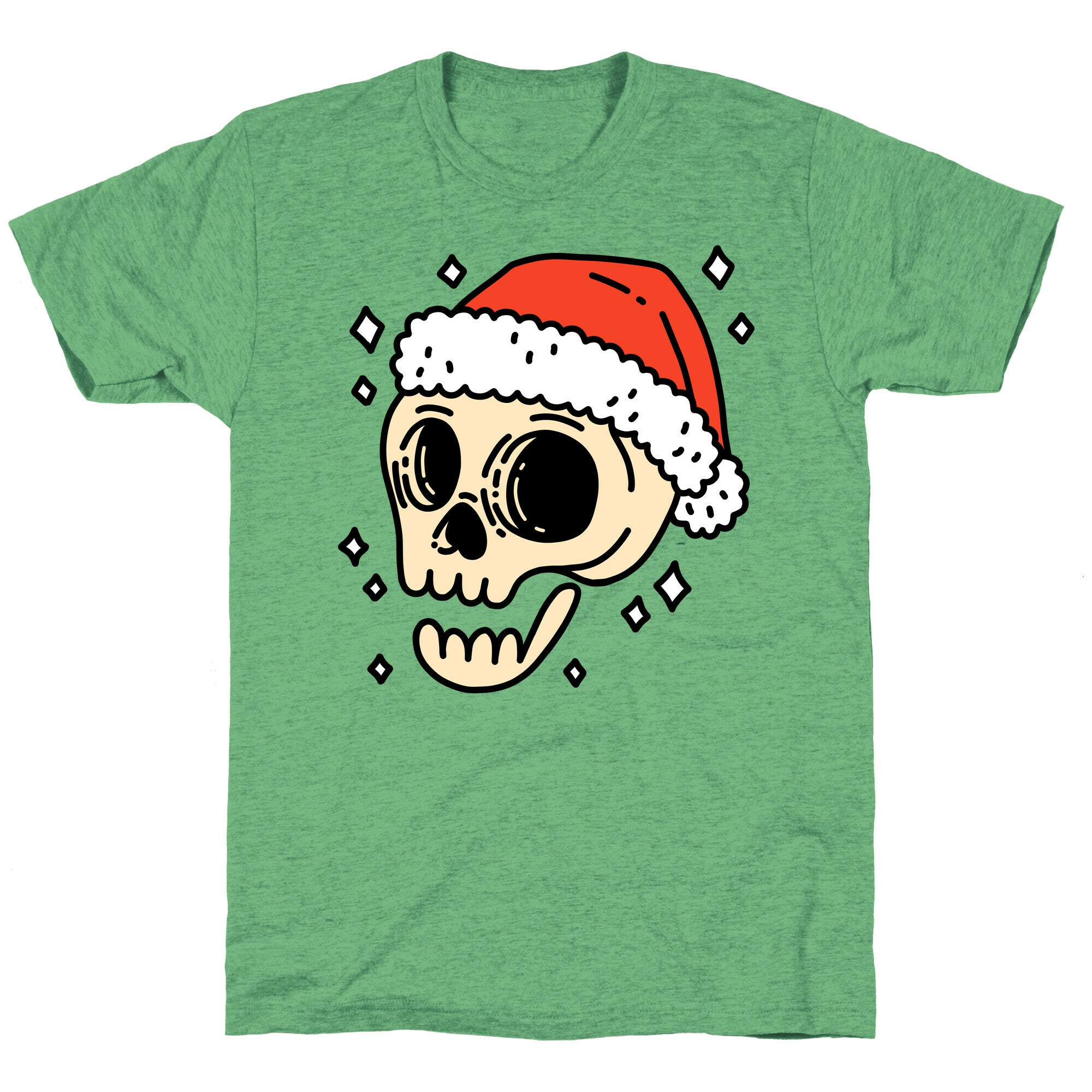 Santa Skull Unisex Triblend Tee