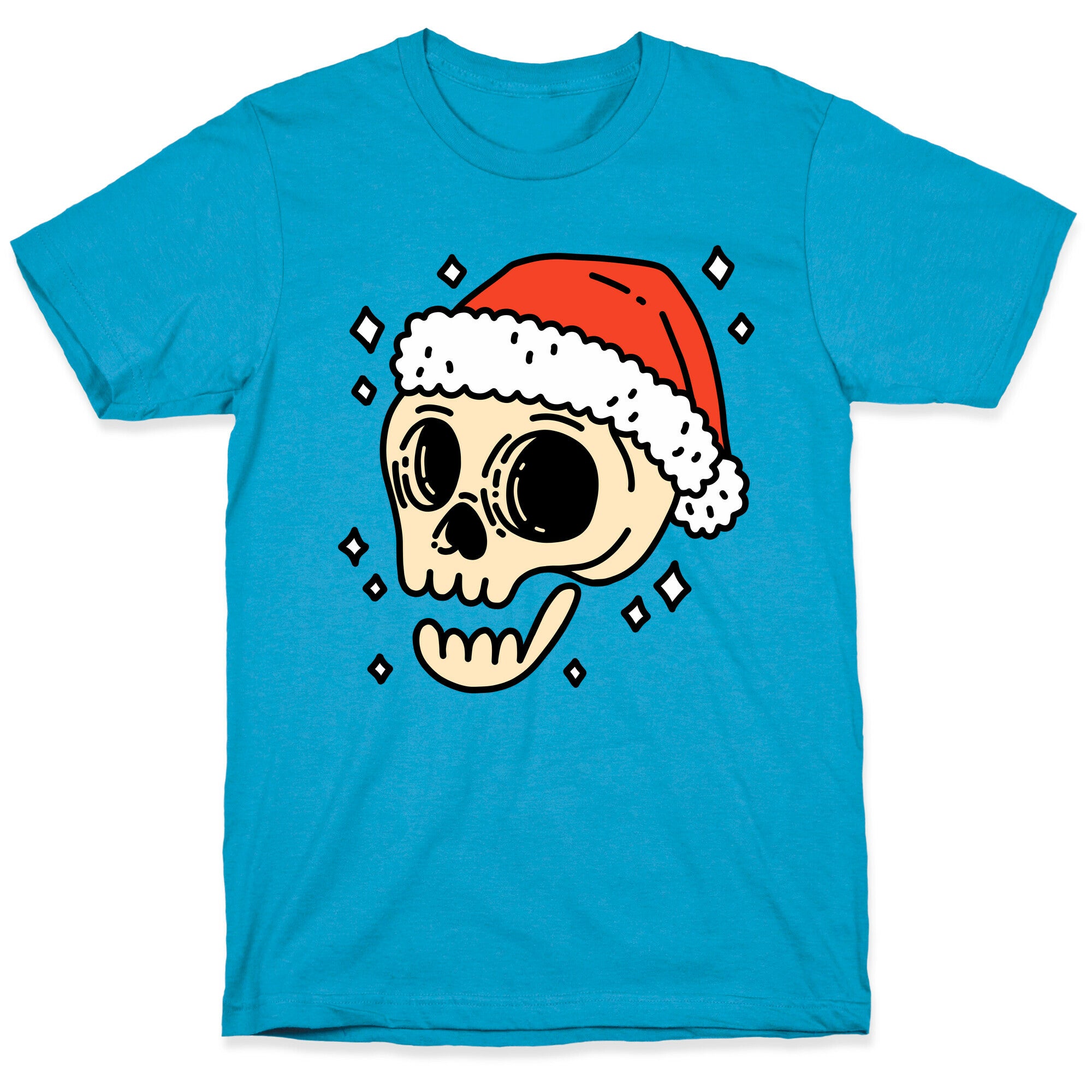 Santa Skull Unisex Triblend Tee
