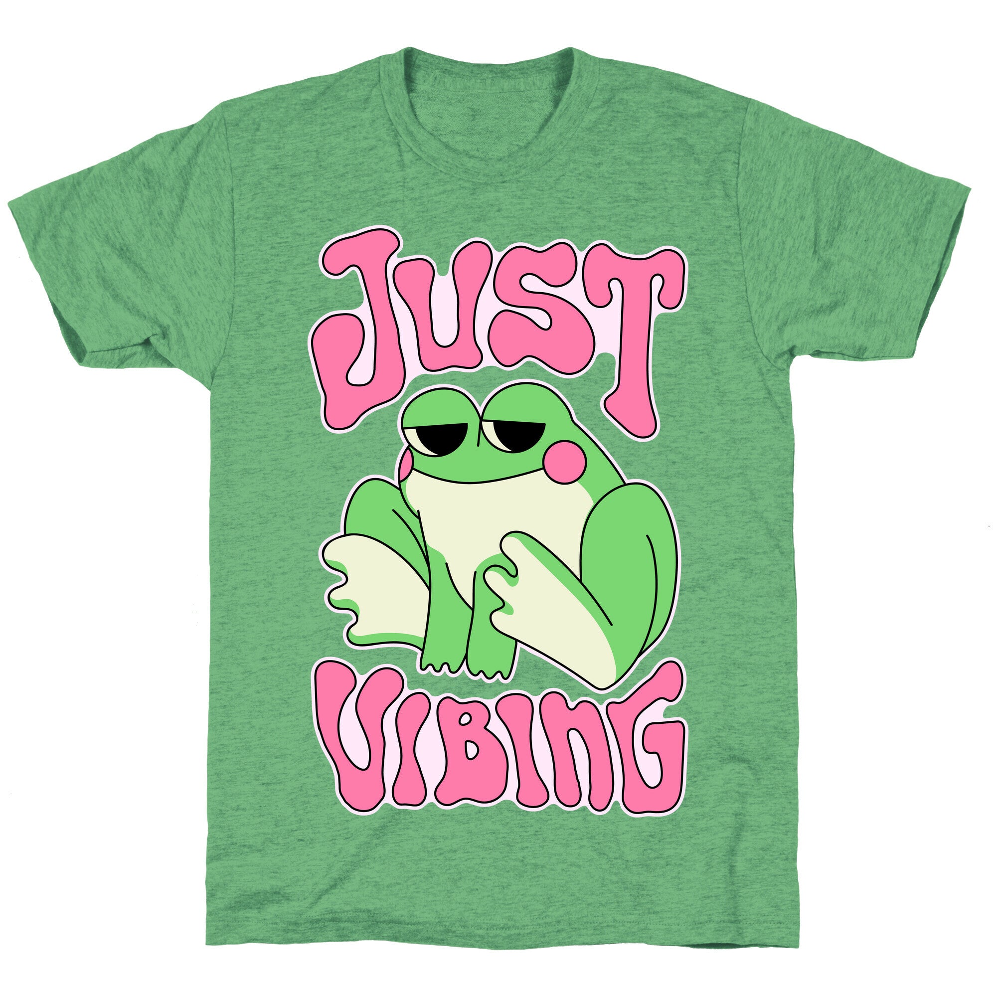 Just Vibing Groovy Frog Unisex Triblend Tee