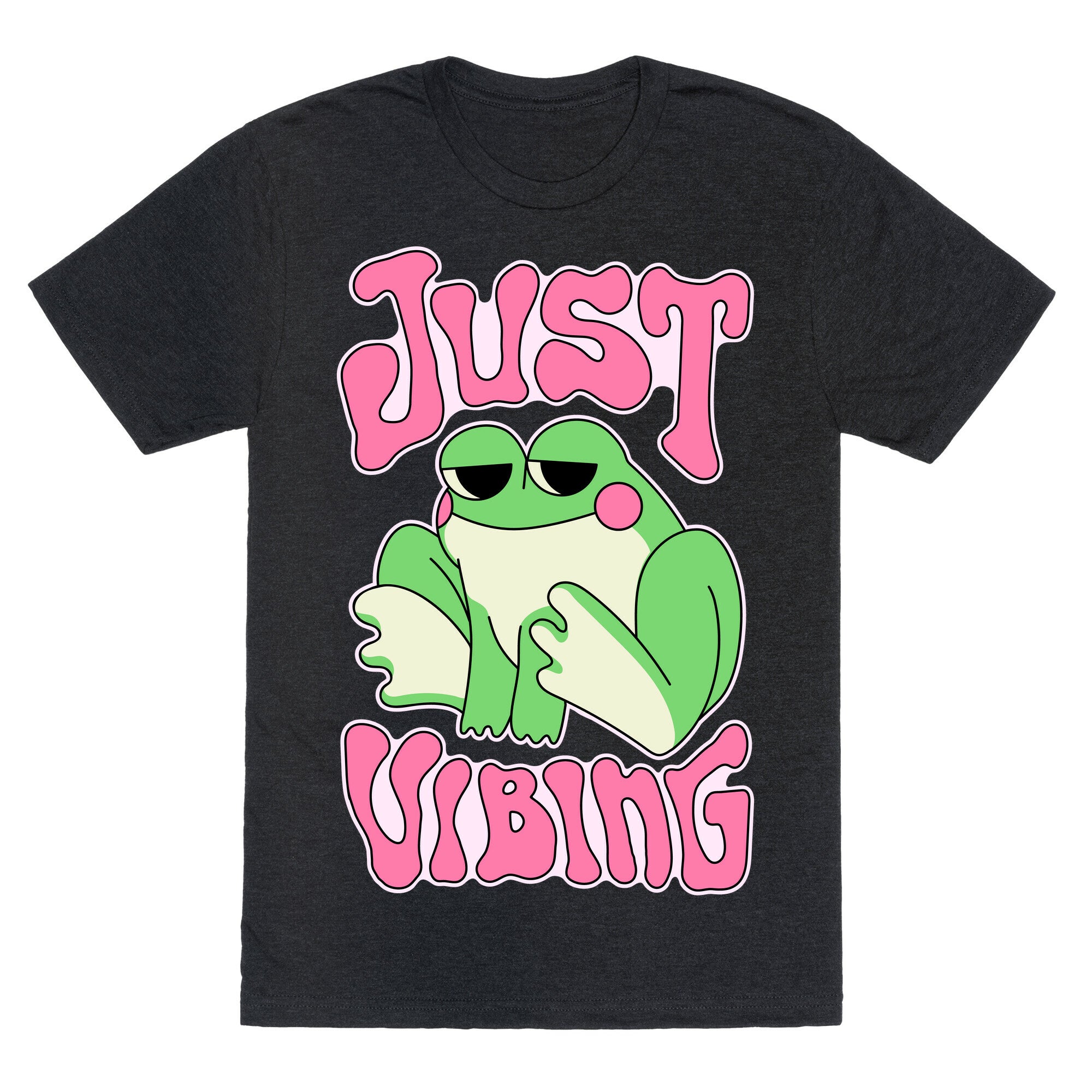 Just Vibing Groovy Frog Unisex Triblend Tee