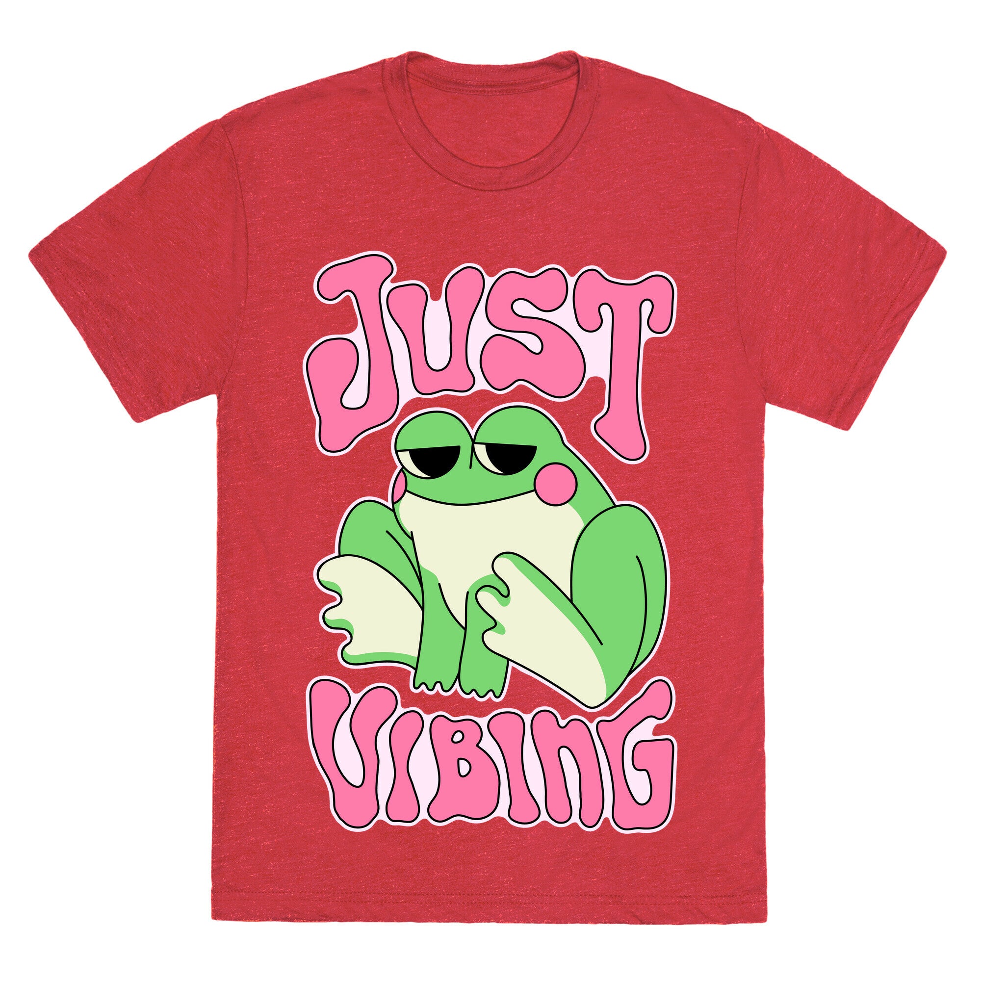 Just Vibing Groovy Frog Unisex Triblend Tee