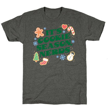 It's Cookie Season, Nerds Christmas Unisex Triblend Tee
