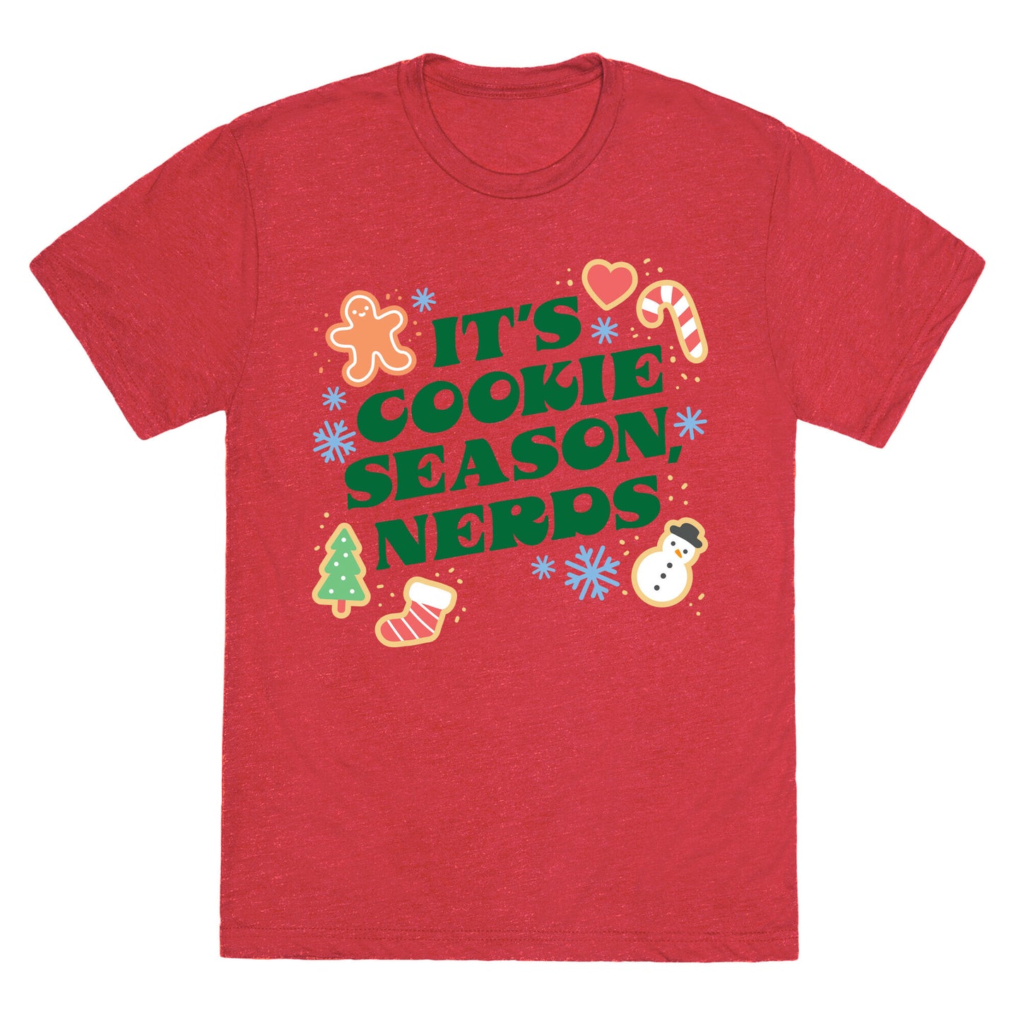 It's Cookie Season, Nerds Christmas Unisex Triblend Tee