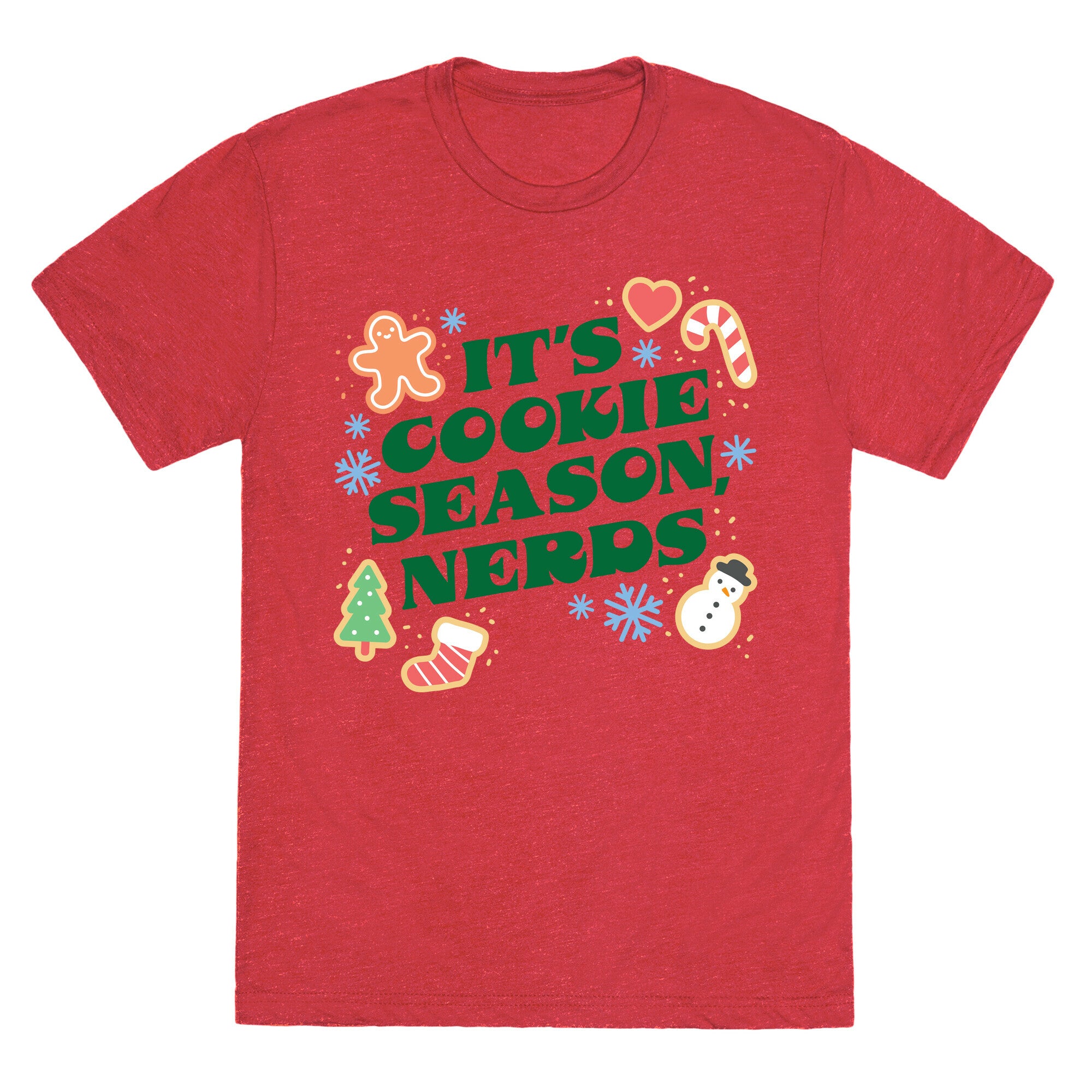 It's Cookie Season, Nerds Christmas Unisex Triblend Tee