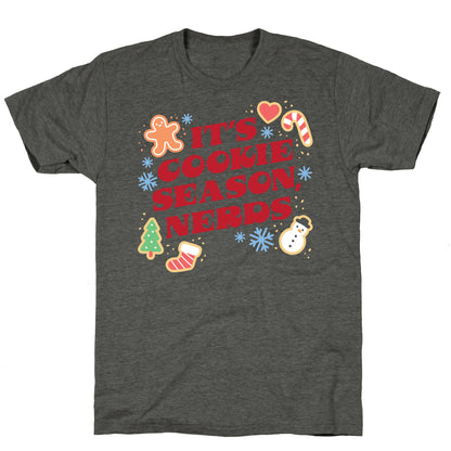 It's Cookie Season, Nerds Christmas Unisex Triblend Tee
